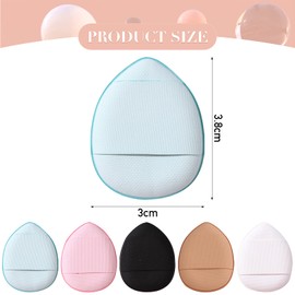 5 Pcs Finger Powder Puff Makeup Puff Mini Powder Puff Wet Dry Makeup Tool for Foundation Concealer Cosmetic Foundation Sponge Mineral Powder Wet Dry Makeup Tool