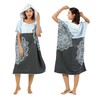 Zingtto Extra Large Hooded Surf Poncho Changing Robe with Hood.
