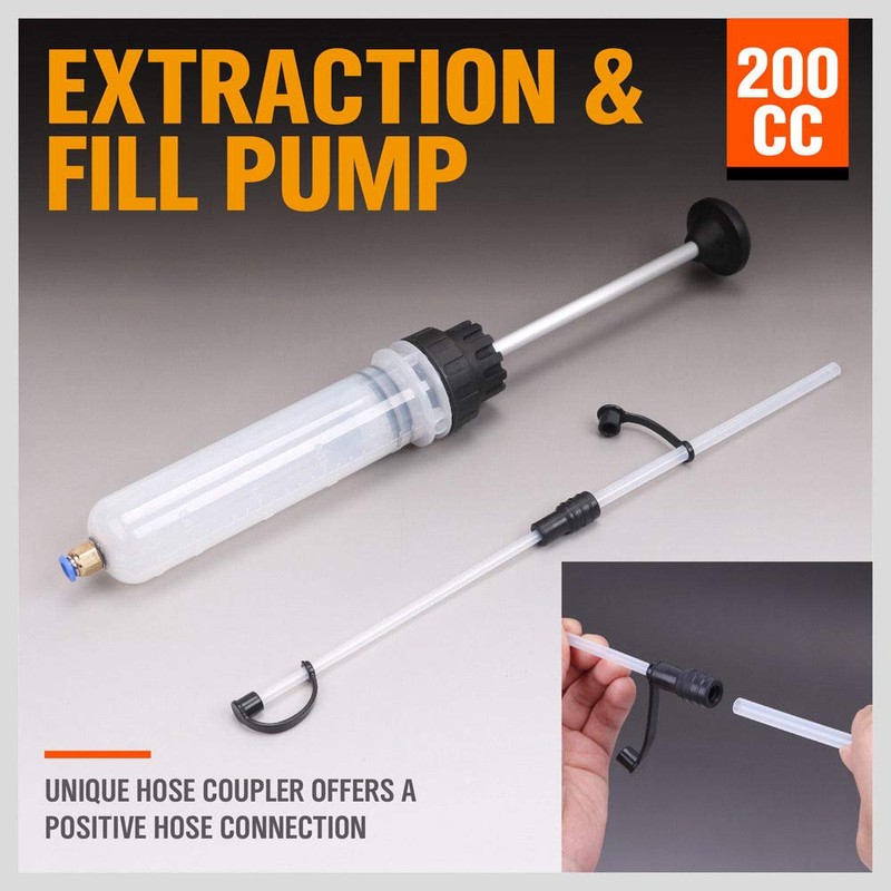 HORUSDY 200cc Waste Fluid Extractor Pump, Manual Vacuum Suction Pump