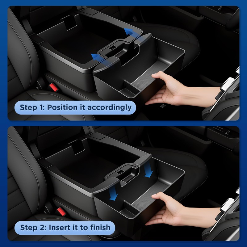 DAZANZAN Center Console Hanging Organizer Tray for Chevy Silverado/Sierra 1500(2019-2026)