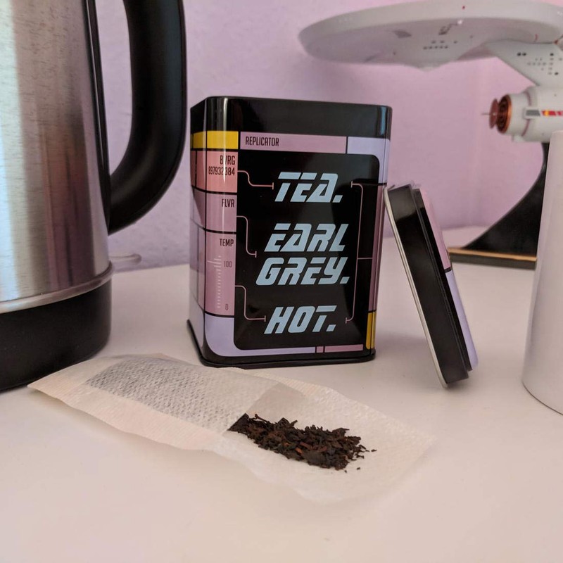 getDigital Tea Tin, Tea. Earl Grey. Hot. - Metal caddy