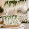 12-Piece Artificial Wisteria Vine Set – Hanging Silk Faux Flowers