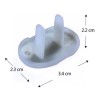 50 Cubiertas Enchufe Tapon Seguro Bebes Niños Seguridad Plug