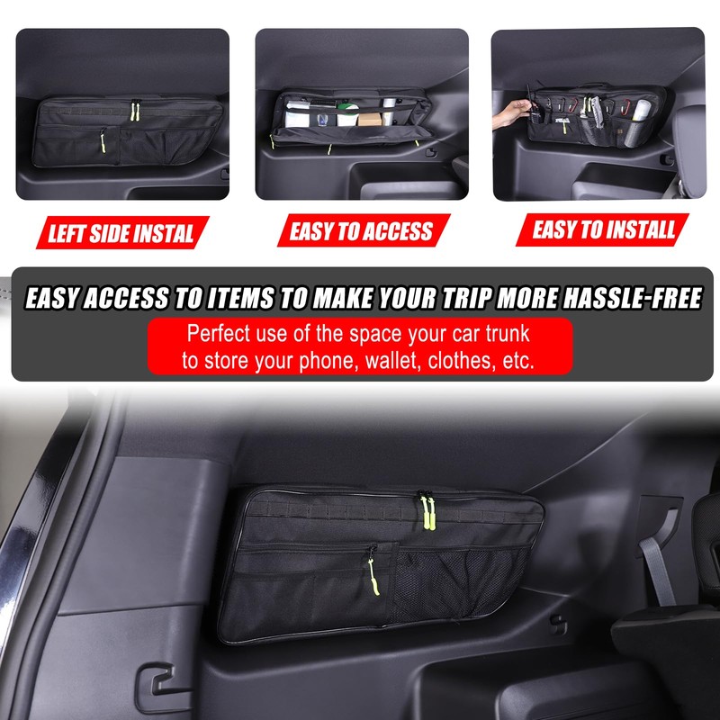 Car Trunk Organizer Storage Bag Compatible with Hummer EV SUV
