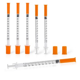 1ml/cc 30G 5/16 Inch Syringes, Scientific Lab Syringe, Individually Wrapped, Pack of 20