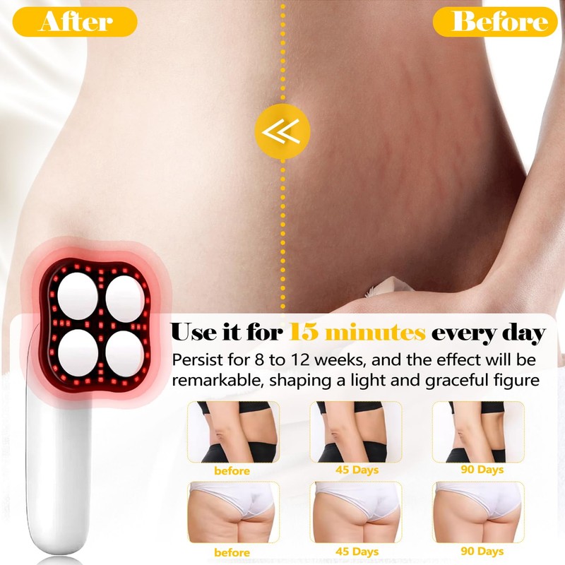 4-in-1 Wireless Cellulite Massager - Body Sculpting Tool with Firming