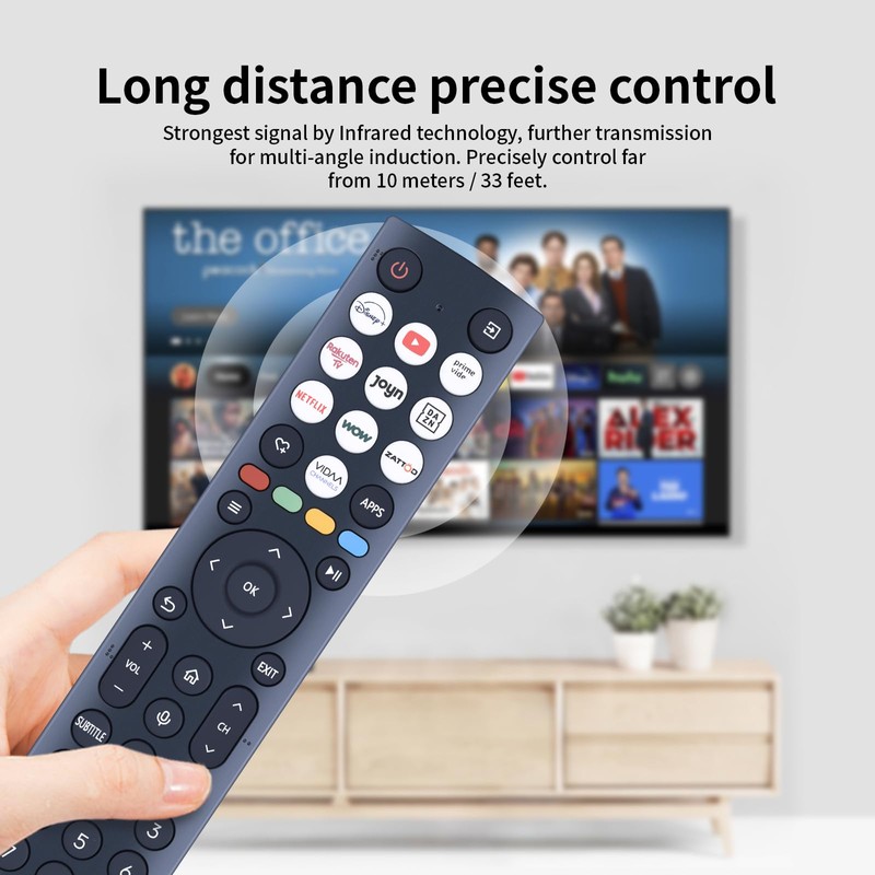 MOVHEIYL ERF2AD36H Replacement Voice Remote Control for Hisense 4K UHD
