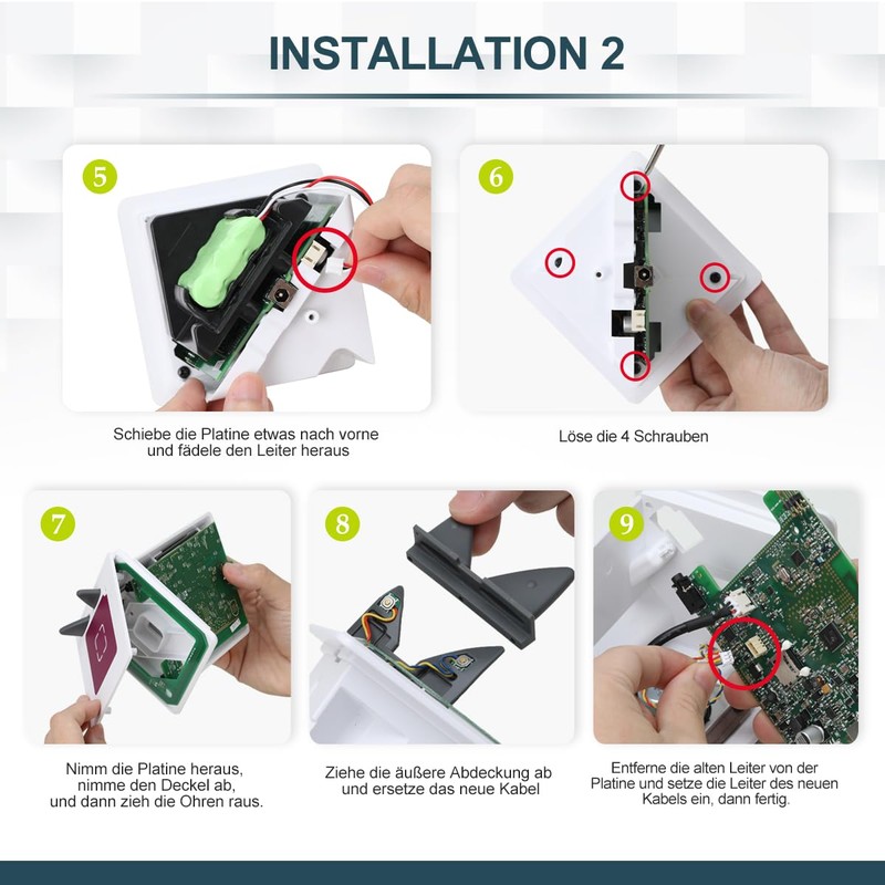 Lenink Replacement cable compatible with Toniebox repair accessories, includes electronic