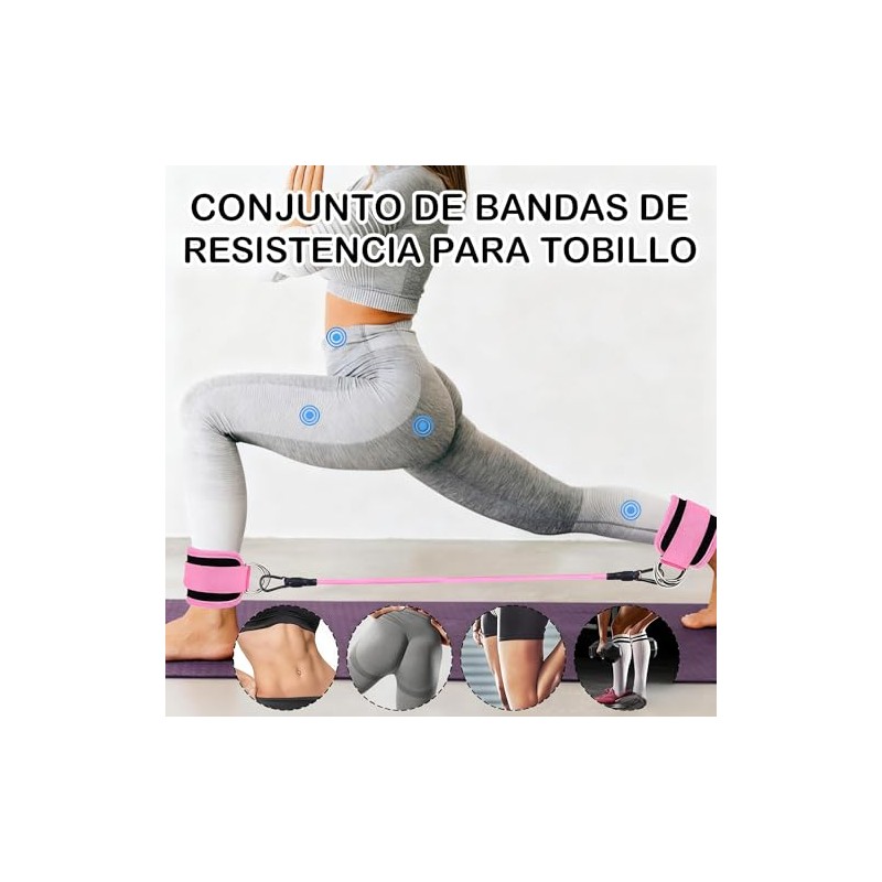 Ligas de Resistencia para Ejercicio, 11Pcs Juego de Bandas de