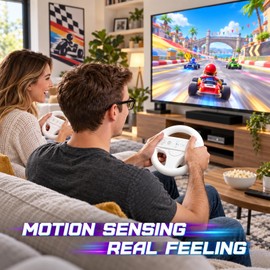 Wii Steering Wheel for Wii Remote Controller, Wii Mario Kart - Set of 2