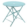 Carolina Classics 30" Folding Metal Bistro Table with Umbrella Hole