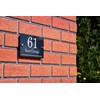 Badgemaster Modern Anthracite House Number Sign Plaque Stainless Steel Standoffs