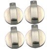 ELEGANTTIN 4 PCS Gas Stove Knob 6mm Universal Cooker Replacement