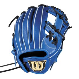 Wilson WBW103116 Boys Soft Grip for Infielders, D-MAX DUAL 7J Type (Royal Blue/FF/Jr)
