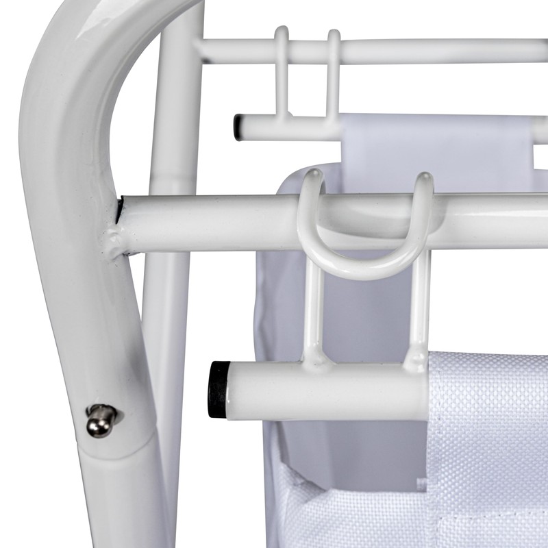 Household Essentials Rolling Laundry Hamper, Heavy Duty Canvas Bag, 2