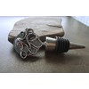 Handmade Oxidized Silver Octopus Wine Bottle Stopper