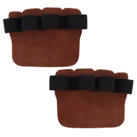 BIUDECO Fake Leather Weightlifting Grip Pads Gym Hand Grip Pads Durable Lifting Gloves Home Gym Accessories Workout Protection