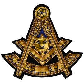 Masonic Past Master Hand Made Bullion Emblem Past Master
