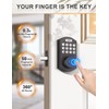 Tinewa Smart Locks for Front Door - Oil Rubbed Bronze