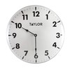 Taylor Indoor Outdoor Metal Wall Clock, Wireless Thermometer with Easy