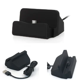 K-S-Trade Qualitativ & Innovativ Docking-Station Für Sharp Aquos Wish5 Ladestation Dock Ladegerät Docking Station Tischständer Ständer Inkl. USB
