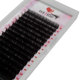 Hair2heart 0.07 Thickness Volume C-curl Silk Eyelash Extensions, 9 mm Length