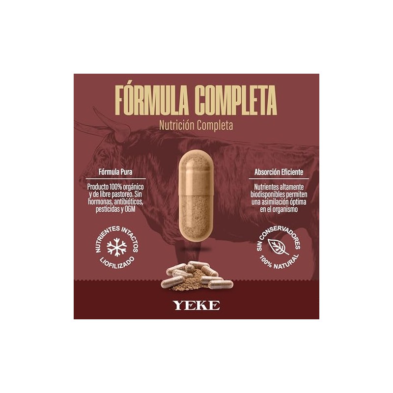 Grass Fed Beef Liver Hígado Res Liofilizado 100 Orgánico Yeke