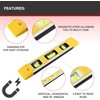 AYMBH Magnetic Spirit Level 230mm/9-Inch – Heavy-Duty Torpedo Level with