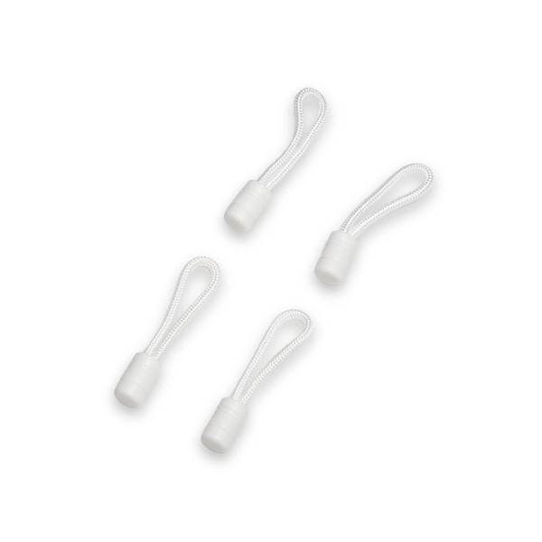 Stayput White Pull Cords - 4 Pack, Used with Shock Cords & Zippers for Canvas Sold Separately