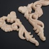 4Pcs Wood Carved Applique Decal Modern & European Handmade for