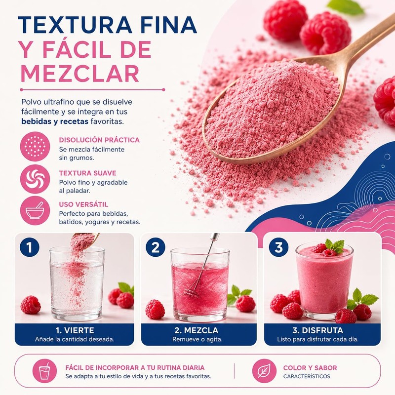 Polvo Sabor Frambuesa, Supercalm Suplemento Alimenticio