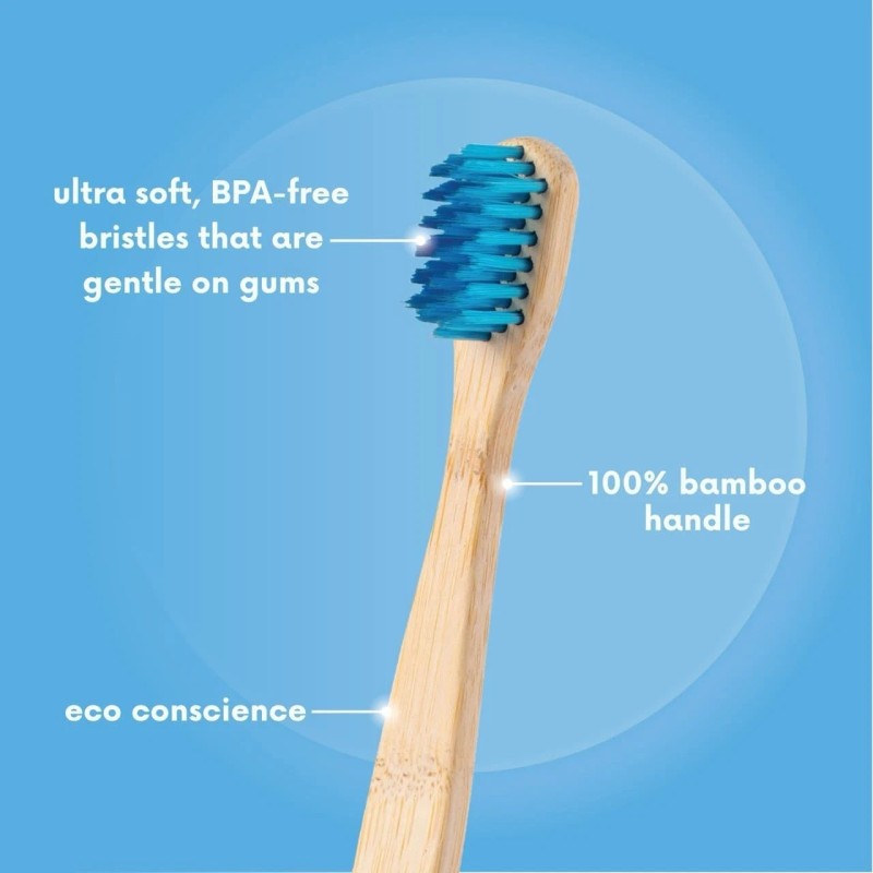 The Humble Co. Bamboo Toothbrushes (5pk) – for Superior Oral...