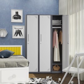 STANI Metal Locker Steel Storage Cabinet with 1 Door for Home Office School Gym Hotel