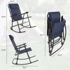 Zero Gravity Rocking Chair W/ Headrest Foldable Recliner Patio Lawn