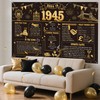 Benjia 80th Birthday Banner Decorations for Men Women Born in