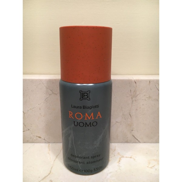 Laura Biagiotti ROMA UOMO Spray Deodorant for Men 3.5 fl oz New