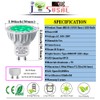 JSVSAL MR16 (GU10 Base) LED Light Bulb,Dimmable,120-Volt,Green, 6-Watt(50-Watt Equivalent), Aluminum