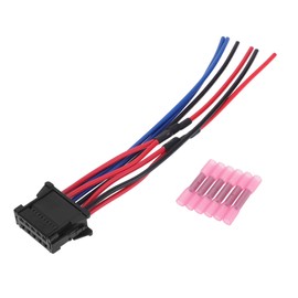 TUCKBOLD Blower Motor Resistor Cable Connector for Renault Clio Waterproof No.8200729298 Wiring Harness Adapter Black Red 1 Set for Renault Megane