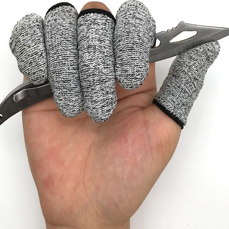 30 Pack Cut-Resistant Finger Cots Finger Sleeve Protector Reusable Thumb