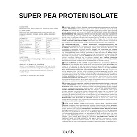 Bulk Bulk Erbsenprotein Isolat Pulver, Veganer Proteinshake, Veganes Eiweißpulver, Banane, 1 kg