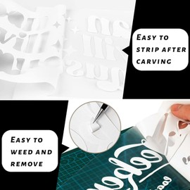 Smart Iron on for Cricut Joy, 14 x 30.5 cm Plotter Film, Textile, Smart Heat Transfer Vinyl, Flex Film Plotter Textiles for Iron-on, PU Plotter Film, Textile for Fabrics, T-Shirts, DIY Patterns