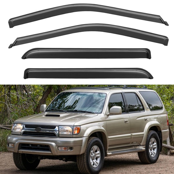 Immortal Group IG Window Visor for Toyota 4Runner 1996-2002, Rain