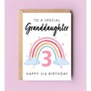PTDShops Happy 3Rd Birthday To A Special Granddaughter Card -