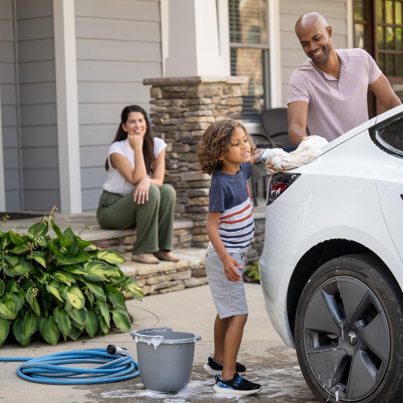 FITT HiFlo Water Hose 25ft, Multipurpose Flat Garden Hose, Easy