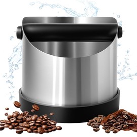 700ml Abklopfbehälter für Siebträger, Edelstahl Knock Box, Kaffeesatz Abschlagbehälter, Abschlagbehälter für Siebträger, Abklopfbehälter Zum Espressomaschine Kaffeesatz Sammeln und Recyceln