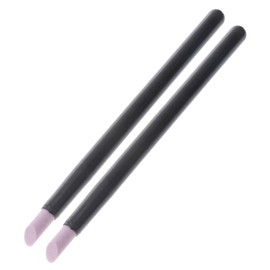 STOBOK 2 x Quartz Cuticle Pusher & Pumice Stone Cuticle File - High Quality - Portable Manicure Stick for Removing Dead Skin Ideal for Home Use and Professional Salons