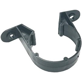One Stop DIY 50 x Pipe Clamps Black Saddle Strap Drain Pipe Brackets 32 mm 3.8 cm