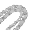 Shoulder Strap Shoulder Bag Silver Plated Chain PU Leather Braid