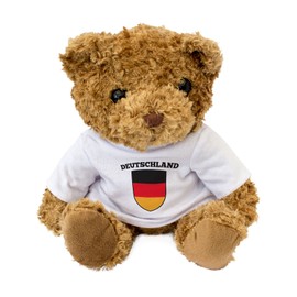 NEUF - Ours En Peluche Drapeau Allemand - Deutschland - Fan Allemand Cadeau