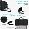 Foldable Travel Duffle Bag,Duffle Bag with Shoes Compartment and Adjustable